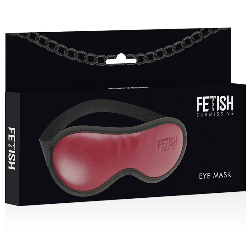 Masque élastique cuir végan doublure néoprène — vue de dos