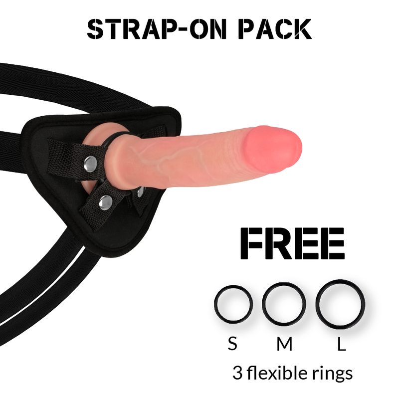 Pack harnais et gode silicone premium Avenger — vue principale