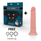 Pack harnais et gode silicone premium Avenger — détail design
