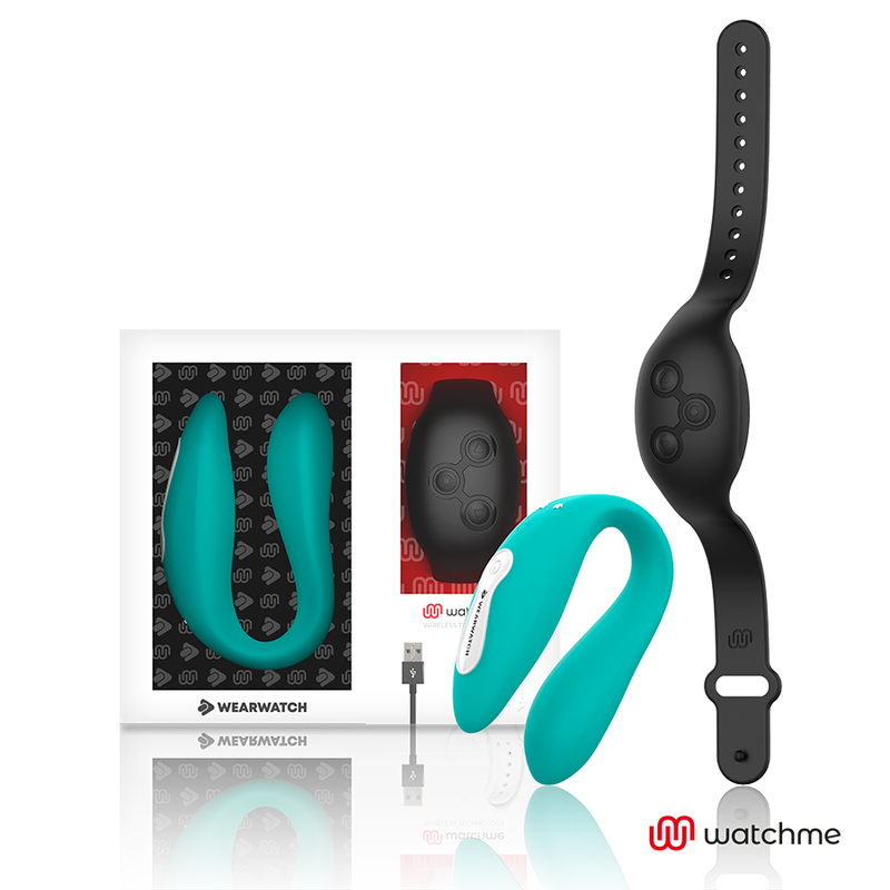 Vibrateur double technologie Watchme aigue-marine — vue principale