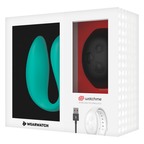 Vibrateur double technologie Watchme aigue-marine — vue rapprochée