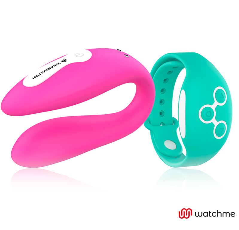 Vibrateur Wearwatch double technologie fuchsia eau de mer — détail produit