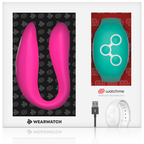Vibrateur Wearwatch double technologie fuchsia eau de mer — vue rapprochée