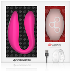 Vibromasseur connecté pour couple double technologie — vue rapprochée