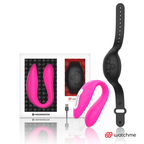 Vibromasseur connecté couple double technologie fuchsia — vue principale