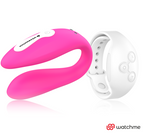 Vibrateur double technologie Watchme fuchsia neige — détail produit
