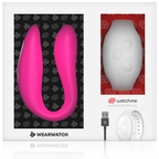 Vibrateur double technologie Watchme fuchsia neige — emballage produit