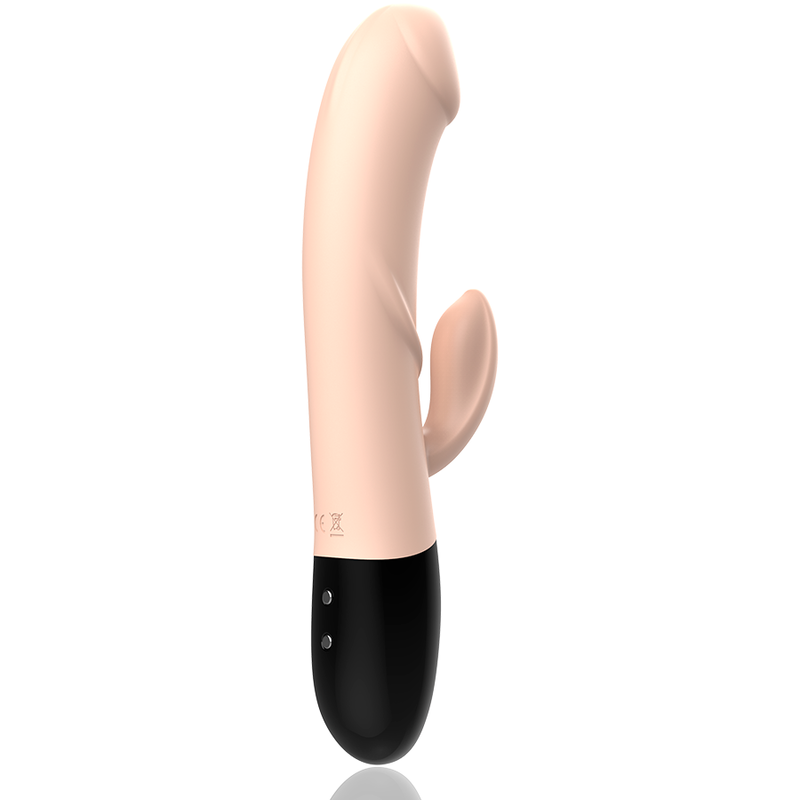 Vibromasseur rechargeable double moteur en silicone Magnus — vue rapprochée