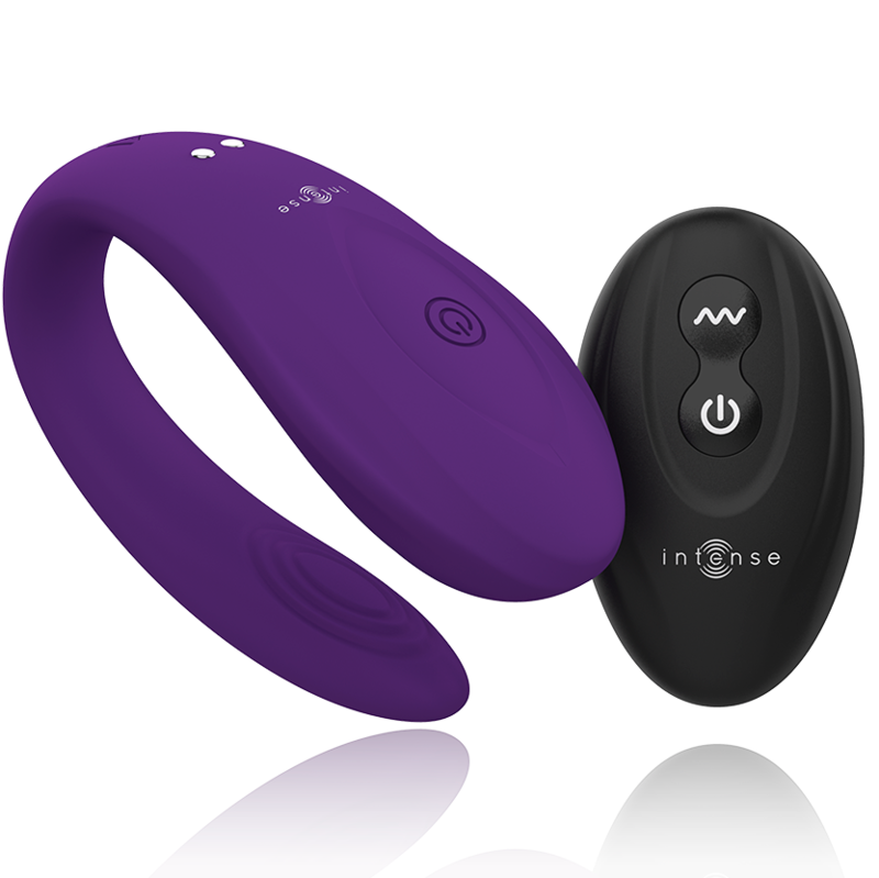 Vibromasseur pour couple à télécommande double moteur — finition matière
