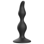 Plug anal silicone noir Addicted — vue de profil