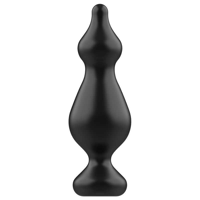 Plug anal en silicone surface lisse pour débuter — vue de dos