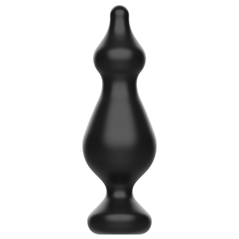 Plug anal en silicone surface lisse pour débuter — vue de profil