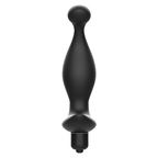 Masseur anal vibrant silicone avec stimulateur prostate — détail texture surface