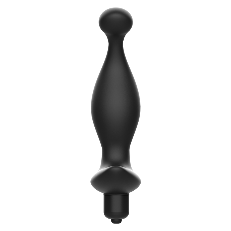 Masseur anal vibrant silicone avec stimulateur prostate — détail texture surface