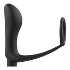 Anneau pénis plug anal vibrant télécommandé silicone — vue de dos