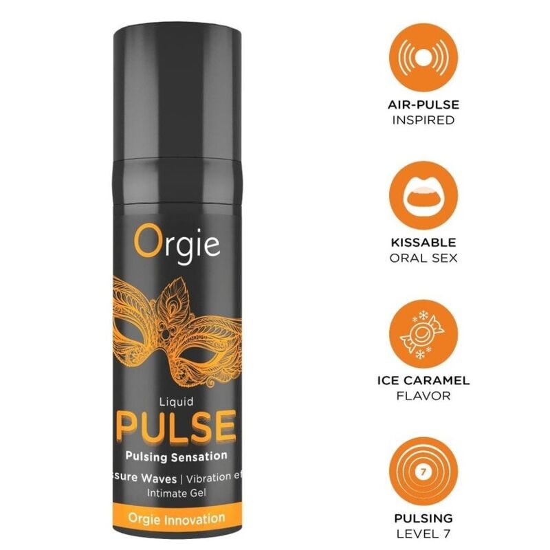 Gel stimulant Orgie Liquid Pulse Kissable 15 ml