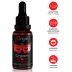 Gouttes stimulantes gourmandes Orgie Orgasm Drops Kissable 30 ml