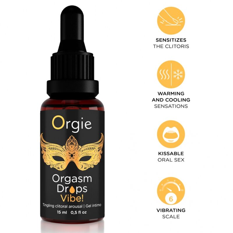 Gel stimulant Orgie Orgasm Drops Vibe 15 ml