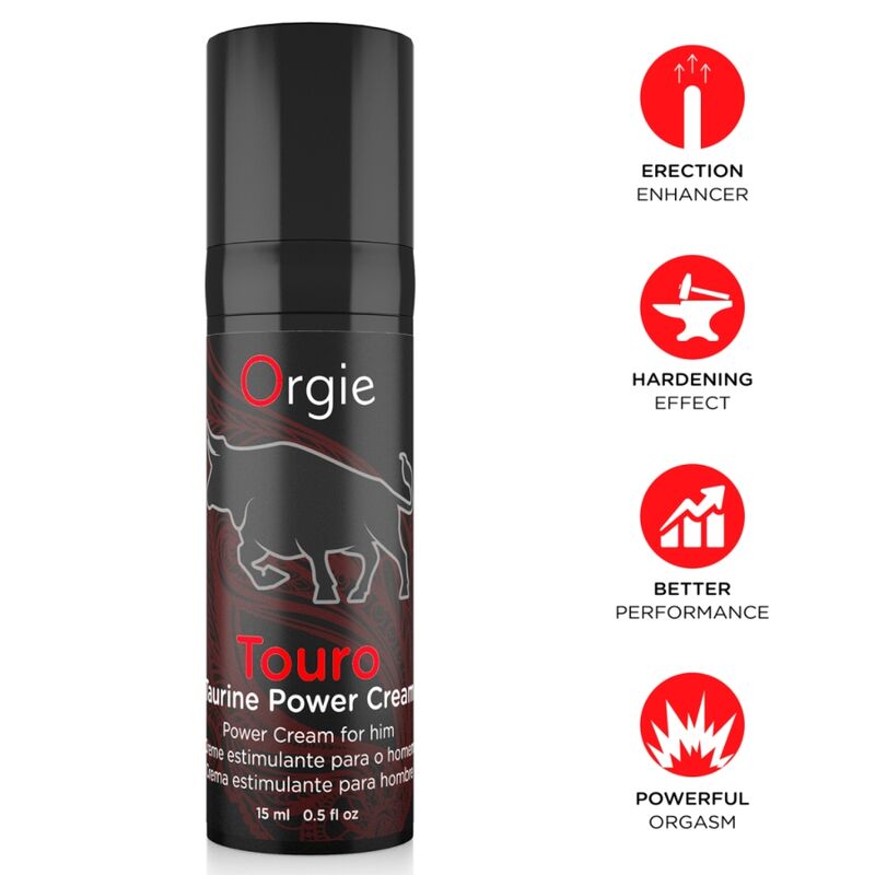 Crème stimulante homme Orgie Touro Power Cream 15 ml