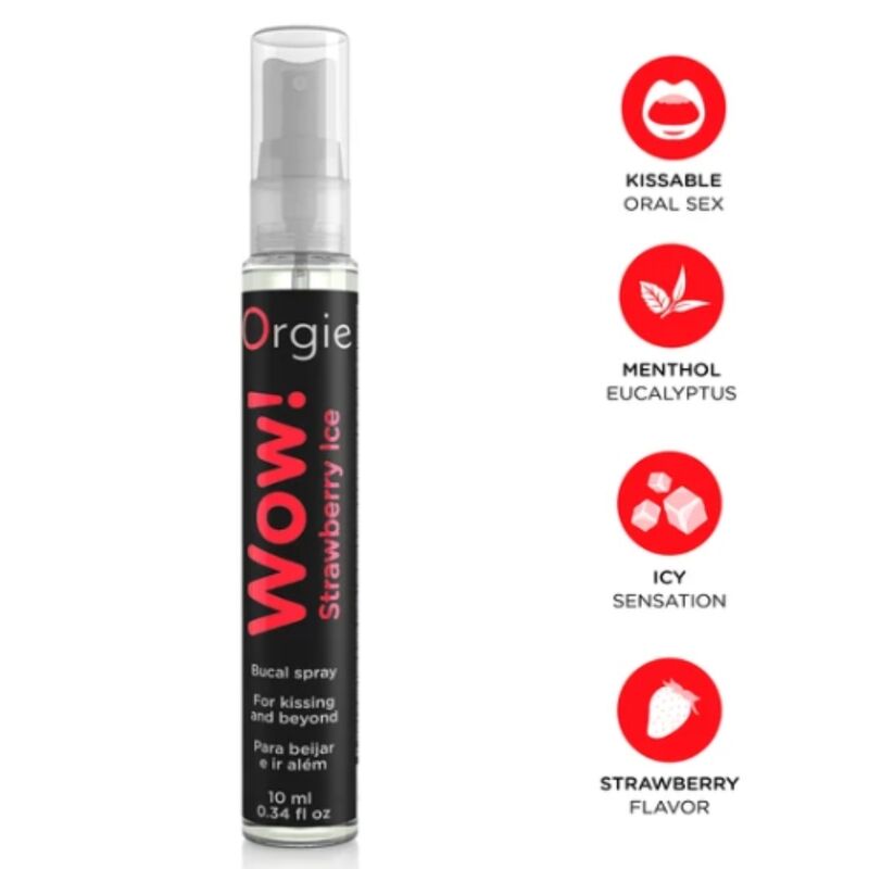 Spray buccal Orgie Wow Strawberry Ice 10 ml