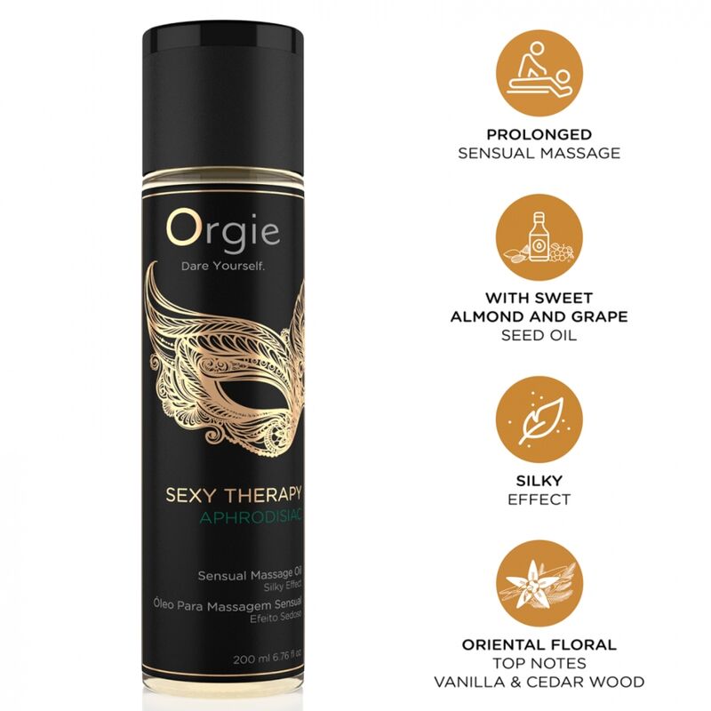 Huile de massage Orgie Sexy Therapy Aphrodisiac 200 ml