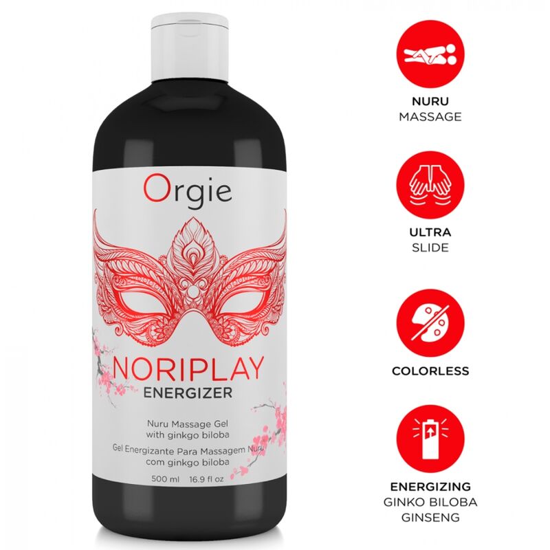 Gel de massage Nuru Orgie Noriplay Energizer 500 ml