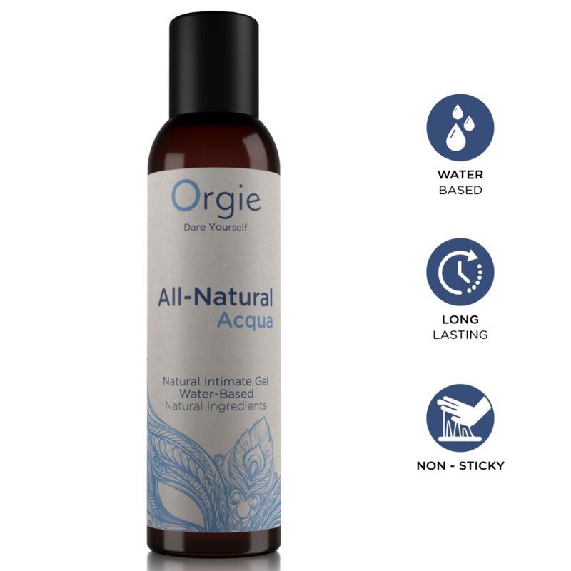 Lubrifiant à base d’eau Orgie All Natural Acqua 150 ml