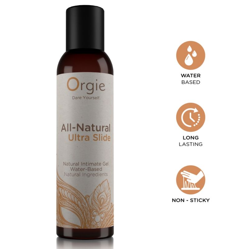 Lubrifiant à base d’eau Orgie All Natural Ultra Slide 150 ml