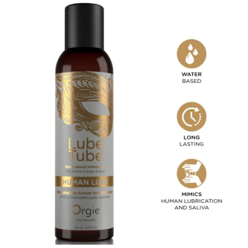 Lubrifiant à base d’eau Orgie Lube Tube Human Lube 150 ml