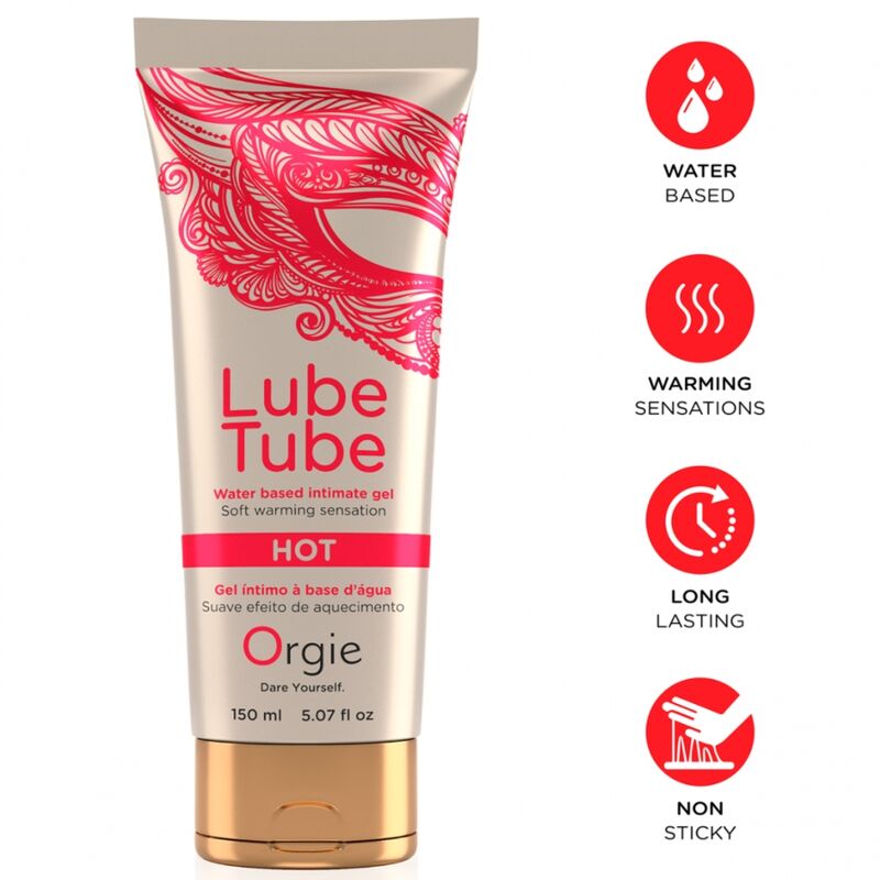 Lubrifiant chauffant Orgie Lube Tube Warming 150 ml