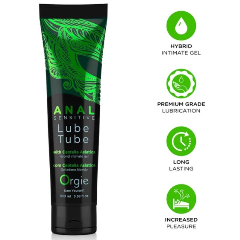 Lubrifiant anal hybride Orgie Lube Tube Anal Sensitive Hybrid 100 ml