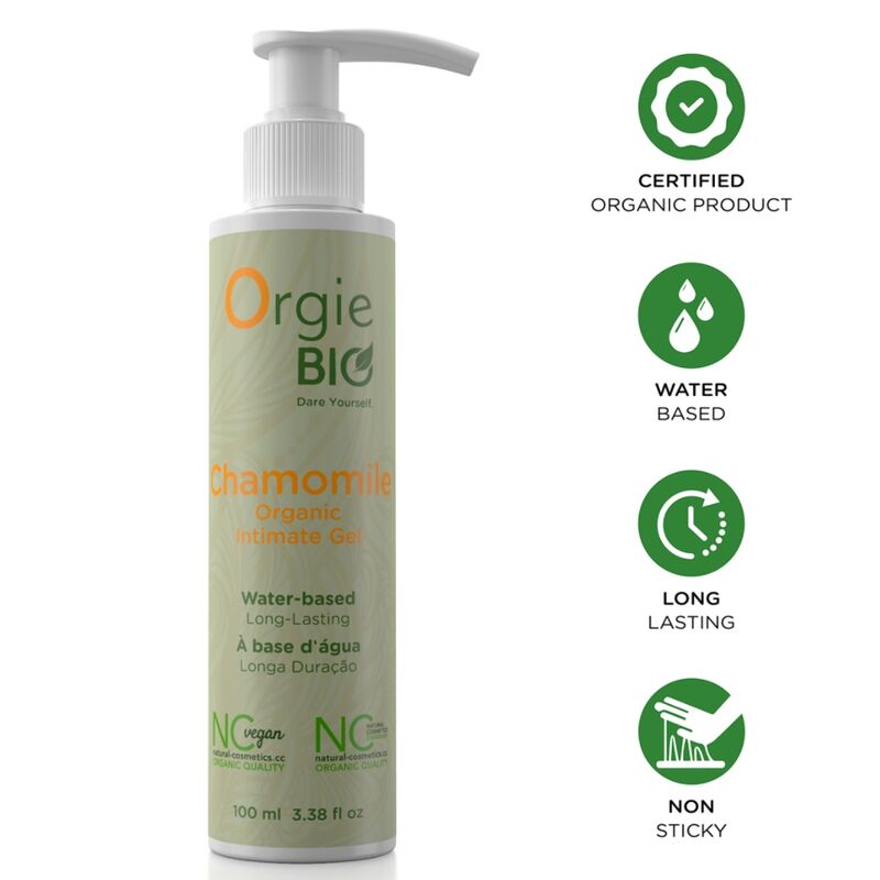 Lubrifiant bio à base d’eau Orgie Bio Camomille 100 ml