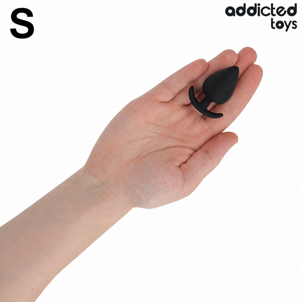 Plug anal Addicted noir taille S du kit anal découverte.